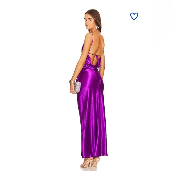 Superdown lanthea Purple slip maxi dress size Medium nwt. - Picture 3 of 9